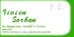 vivien sorban business card